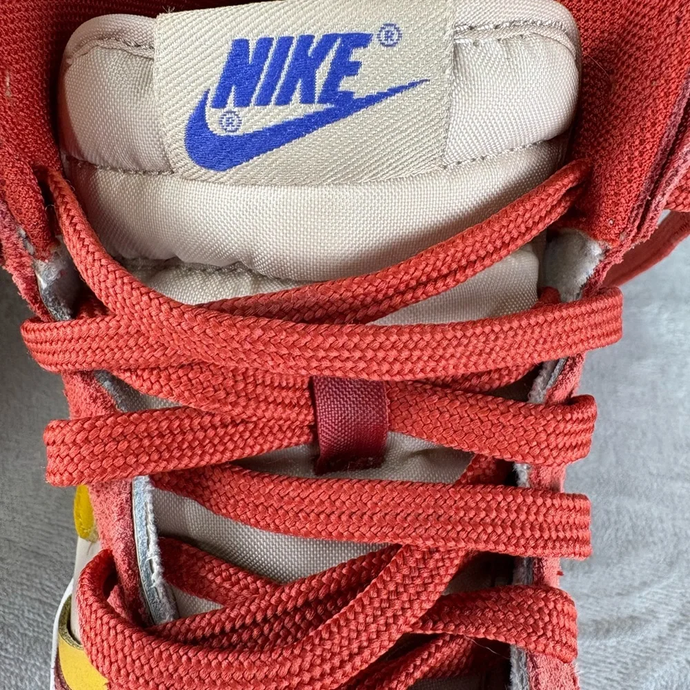 Nike Dunk High LX DH3718-600 Multicolor Suede Leather Women’s Size 6.5 EU‎ 37.5
